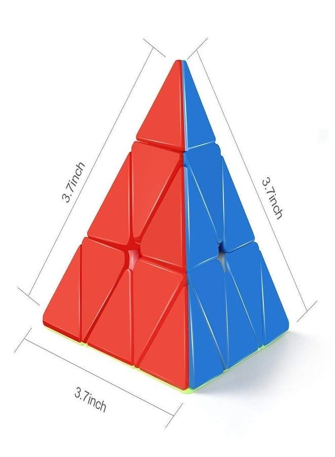 Sarjak مكعب أحجية سحري عالي السرعة من سارجاك، 3x3x3، على شكل هرم مثلثي، عالي الثبات (متعدد الألوان) - Image 5